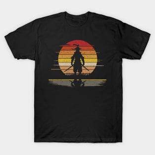 Retro vintage anime samurai T-Shirt